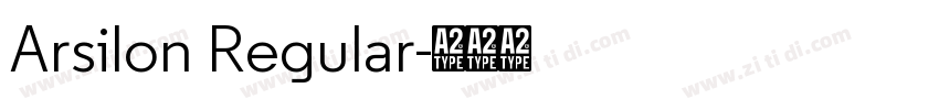 Arsilon Regular字体转换
